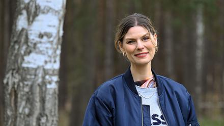 Eva Briegel, Frontfrau der Band Juli, war im Nikolaisaal zu Gast.