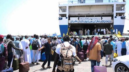 Der Hafen von Port Sudan. 