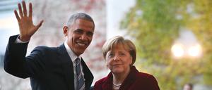 Bundeskanzlerin Merkel und Präsident Obama 2016 in Berlin.