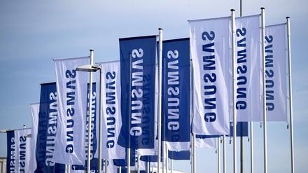 Samsung-Fahnen auf der ifa 2022