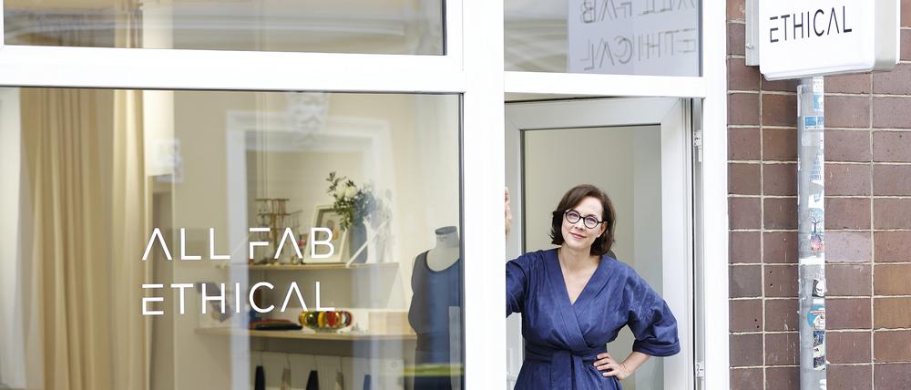 Angela Fabel, All Fab Ethical Fair Fashion, Garnstrasse 20, Potsdam Babelsberg.