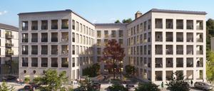 So soll das neue Bürogebäude der ILB in der Speicherstadt einmal aussehen. 