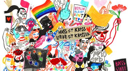 Xueh Magrini Troll ist eine der Zeichner:innen, die 2023 mit dem
Berliner Comicstipendium gefördert werden, hier ein Bild aus ihrem Werk.