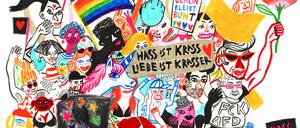 Xueh Magrini Troll ist eine der Zeichner:innen, die 2023 mit dem
Berliner Comicstipendium gefördert werden, hier ein Bild aus ihrem Werk.