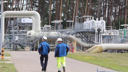Der Endpunkt der Ostseepipeline Nord Stream 1 in Lubmin (Archivbild)