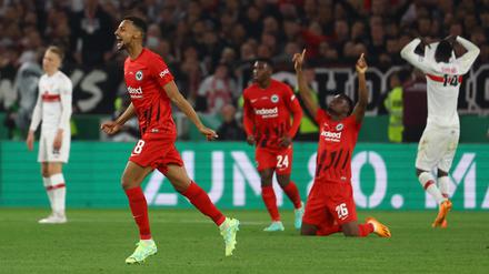 Glücklich im DFB-Pokal-Finale: Eintracht Frankfurt.
