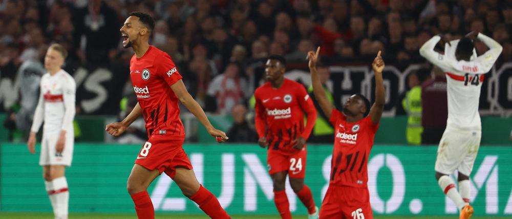 Glücklich im DFB-Pokal-Finale: Eintracht Frankfurt.