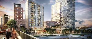 "Spandauer Ufer, Berlin-Spandau, Simulation: Spandauer Ufer"