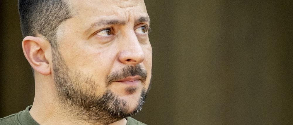 Wolodymyr Selenskyj besuchte am Donnerstag den Internationalen Strafgerichtshof in Den Haag.