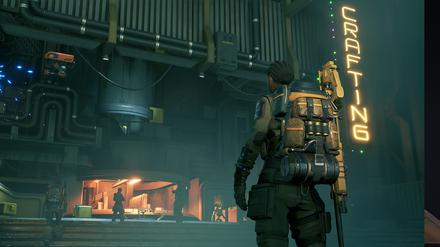 Szene aus dem Action-Spiel „The Cycle: Frontier“, das in Berlin produziert wird.