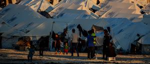 Ein Flüchtlingslager auf der Insel Lesbos: So könnte es künftig an vielen EU-Außengrenzen aussehen