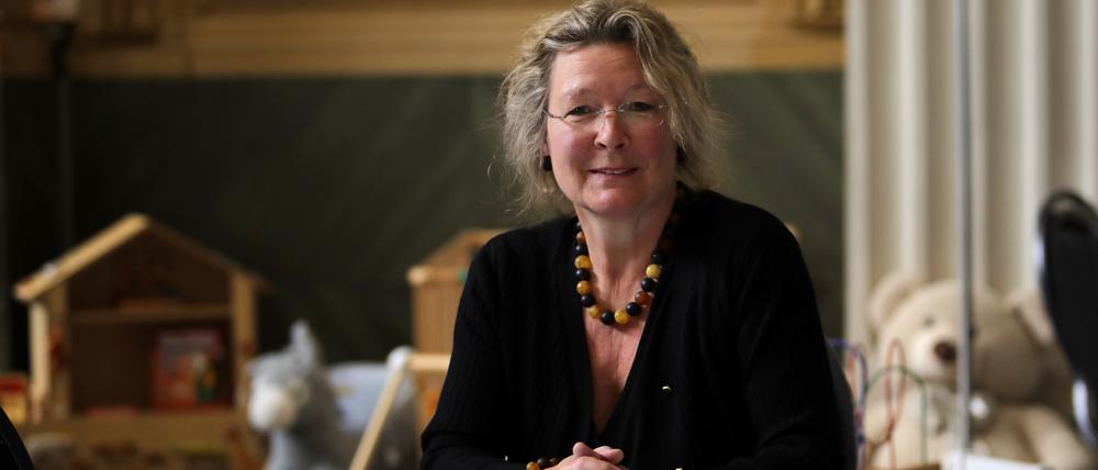 Ariane Zibell organisiert den „Gedeckten Tisch“ in der Nikolaikirche Potsdam.