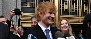 Ed Sheeran in New York.