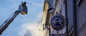 Die Feuerwehr ist bei einem Brand in der Flensburger Neustadt im Einsatz. 