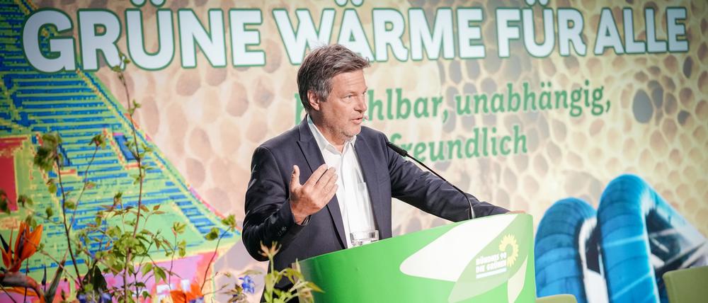 Grüne Wärme für alle - davon ist Robert Habeck überzeugt. 