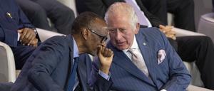 Charles und Präsident Paul Kagame.