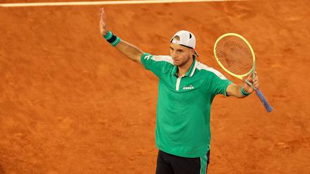 Vielleich der größte Erfolg seiner Karriere. Jan-Lennard Struff steht im Endspiel des Masters-Turniers in Madrid.