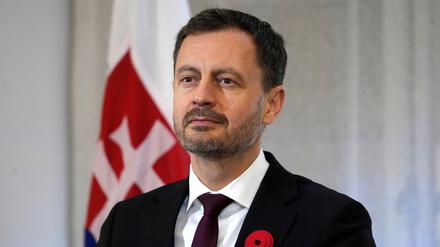 Der slowakische Premierminister Eduard Heger.