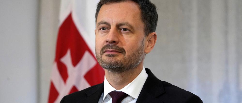 Der slowakische Premierminister Eduard Heger.