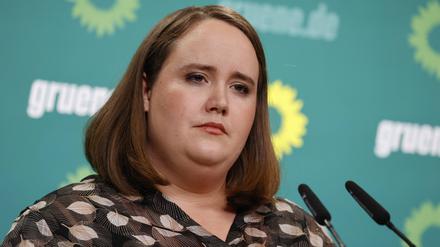 Pressekonferenz mit Ricarda Lang.
