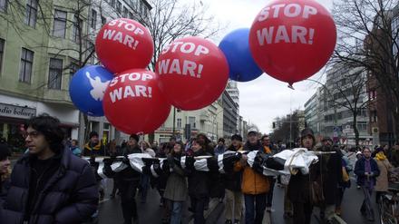 Friedensdemonstration in Berlin.