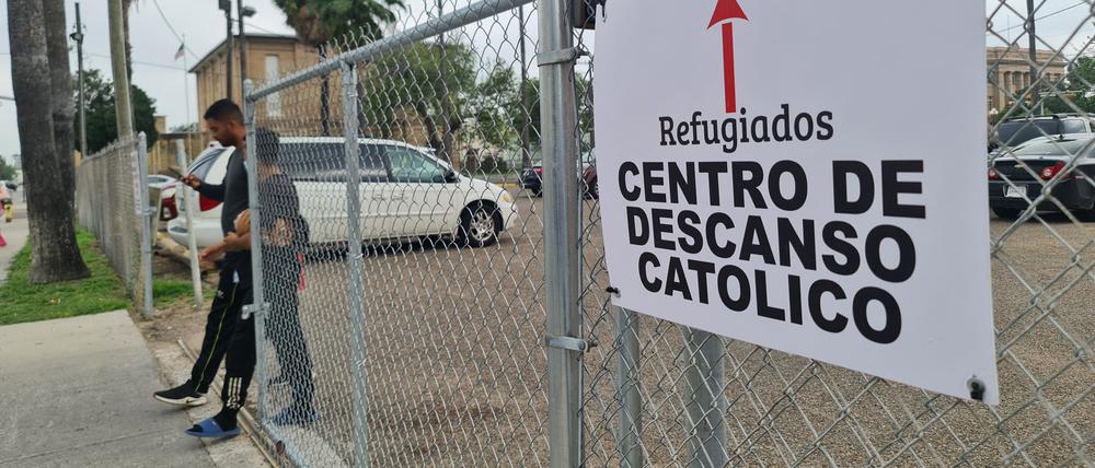 Unterkunft für Einwanderer in Brownsville, Texas.