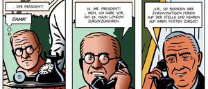 Donald Trumps Vorläufer: Eine Seite aus „Die Akte Kennedy“.