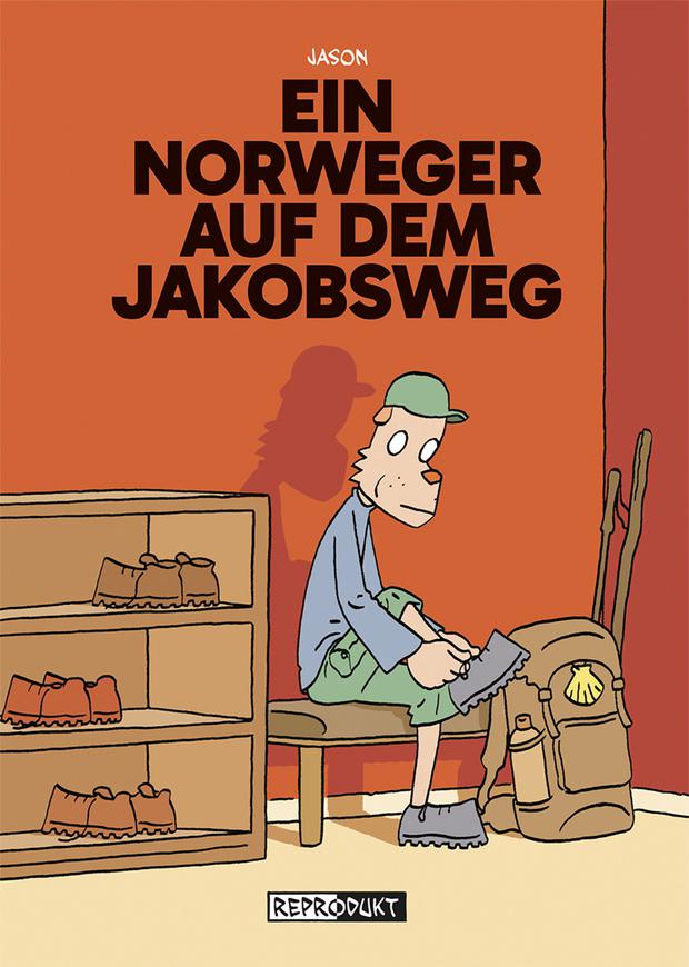 Jason: „Ein Norweger auf dem Jakobsweg“, aus dem Französischen von Silv Bannenberg, Lettering von Arne Bellstorf / Font: Jason, Reprodukt, 192 Seiten, 20 Euro