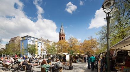 Berliner Marheinekeplatz in Kreuzberg.