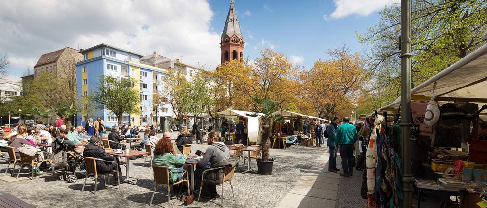 Berliner Marheinekeplatz in Kreuzberg.