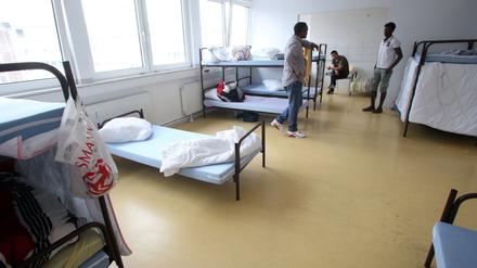 Flüchtlingsunterkunft in Essen.