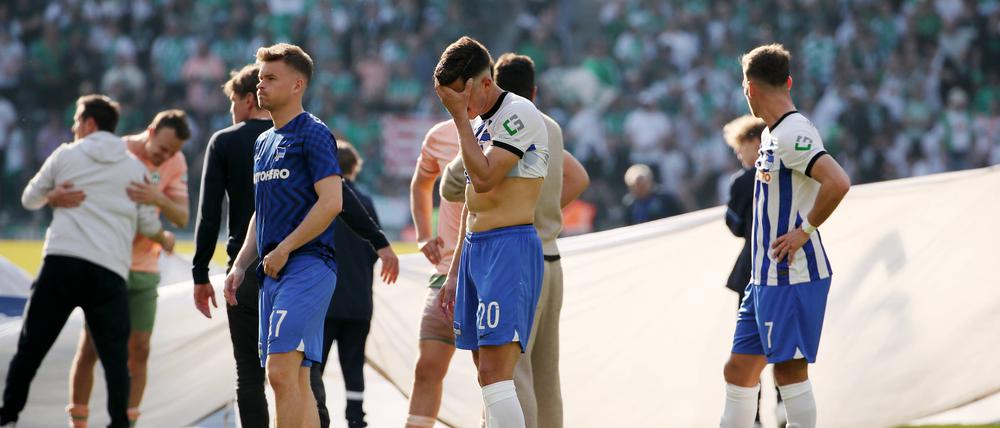 Hertha steht laut einem Bericht nahe am sportlichen Abgrund.