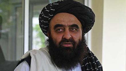 Außenminister Amir Khan Muttaqi. Nach Angaben seines Ministeriums sind die Bestrafungen notwendig, um die öffentliche Sicherheit zu gewährleisten.