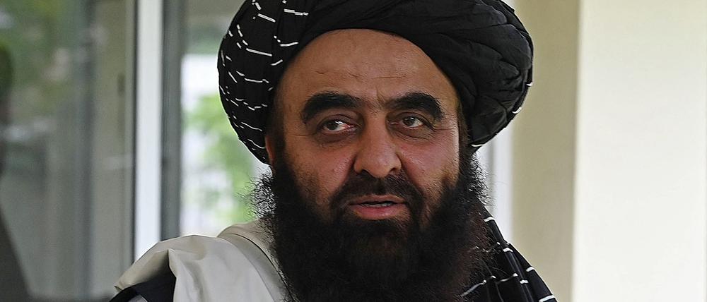 Außenminister Amir Khan Muttaqi. Nach Angaben seines Ministeriums sind die Bestrafungen notwendig, um die öffentliche Sicherheit zu gewährleisten.