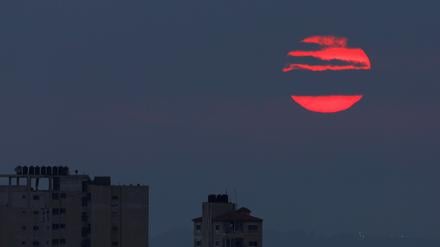 Gaza kurz nach den israelischen Luftangriffen.