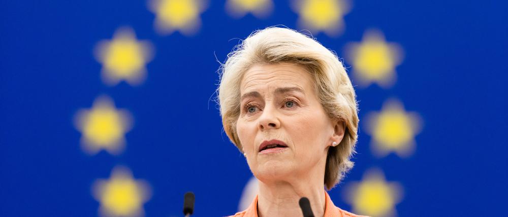Ursula von der Leyen (CDU), Präsidentin der Europäischen Kommission (Archivbild).