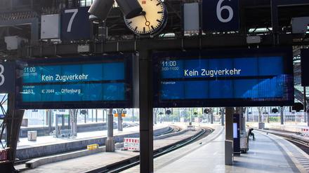 Zwangspause: Von Sonntagabend bis Dienstagabend fährt kein Zug. 
