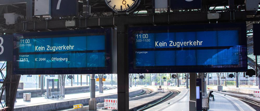 Zwangspause: Von Sonntagabend bis Dienstagabend fährt kein Zug. 