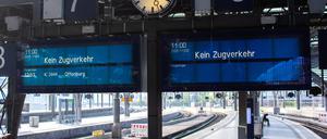 Zwangspause: Von Sonntagabend bis Dienstagabend fährt kein Zug. 
