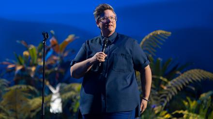 Comedian Hannah Gadsby während der Show "Something Special" im Sydney Opera House. 