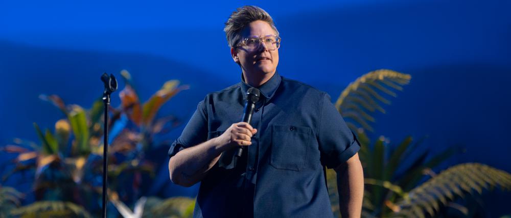 Hannah Gadsby während der Show im Sydney Opera House. 
