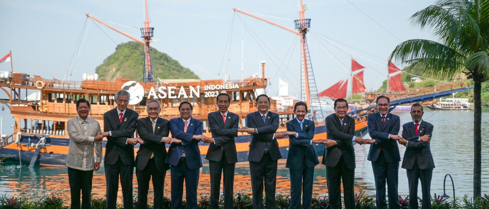 Die Vertreter der Asean-Staaten in Indonesien.