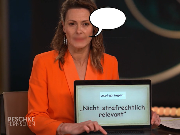Screenshot aus der bearbeiteten Sendung „Vorwurf Machtmissbrauch: Die Akte Julian Reichelt“