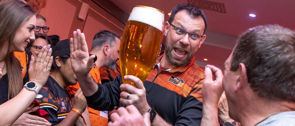 Partystimmung zum Abschluss der Saison.