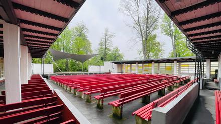 Blick in die Freilichtbühne, die schon über 100 Jahre alt ist.