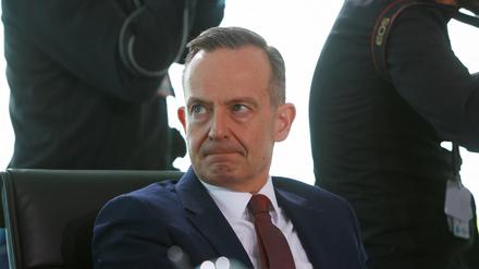 Bundesverkehrsminister Volker Wissing bei einer Kabinettssitzung im Kanzleramt. 