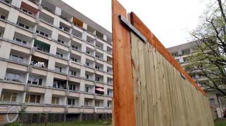 Hinterm Bauzaun. Der Staudenhof wird derzeit leergezogen. 
