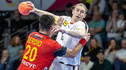 Das DHB-Team beim EHF Euro Cup Ende April gegen Spanien.