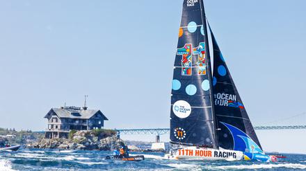 Home run. „11th Hour Racing“ gewinnt die 4. Etappe nach Newport, USA, vor heimischer Kulisse. 
