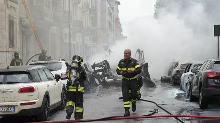 In Mailand explodierte am Donnerstagmittag ein Laster.